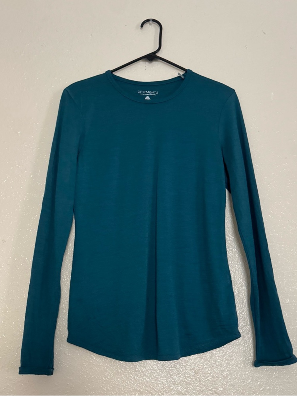 Segments 100% Merino Wool Emerald Green Long Sleeve Shirt